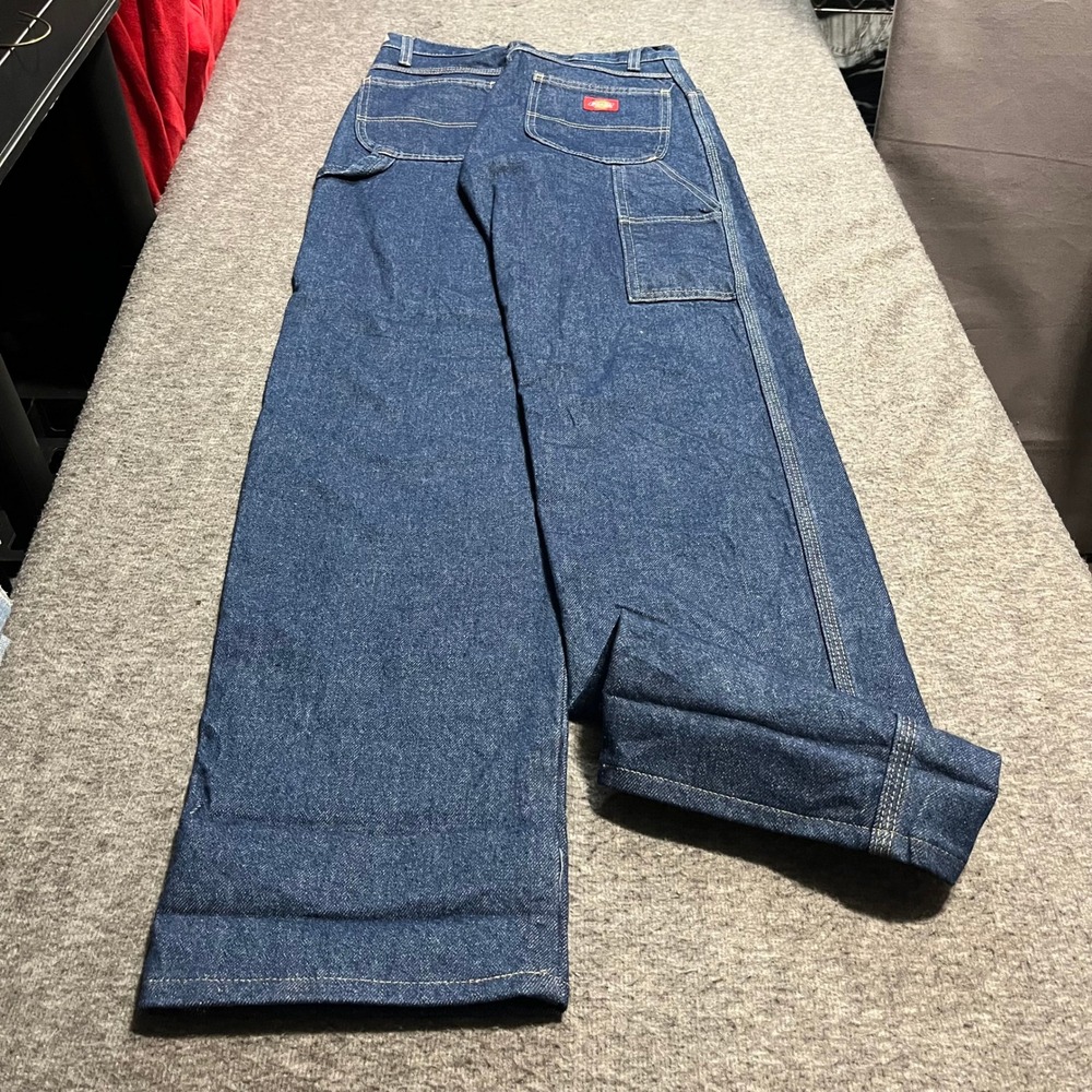 Dickies Relaxed Fit Carpenter Jeans Blue Denim 26x38 LU200RNB Utility Pants